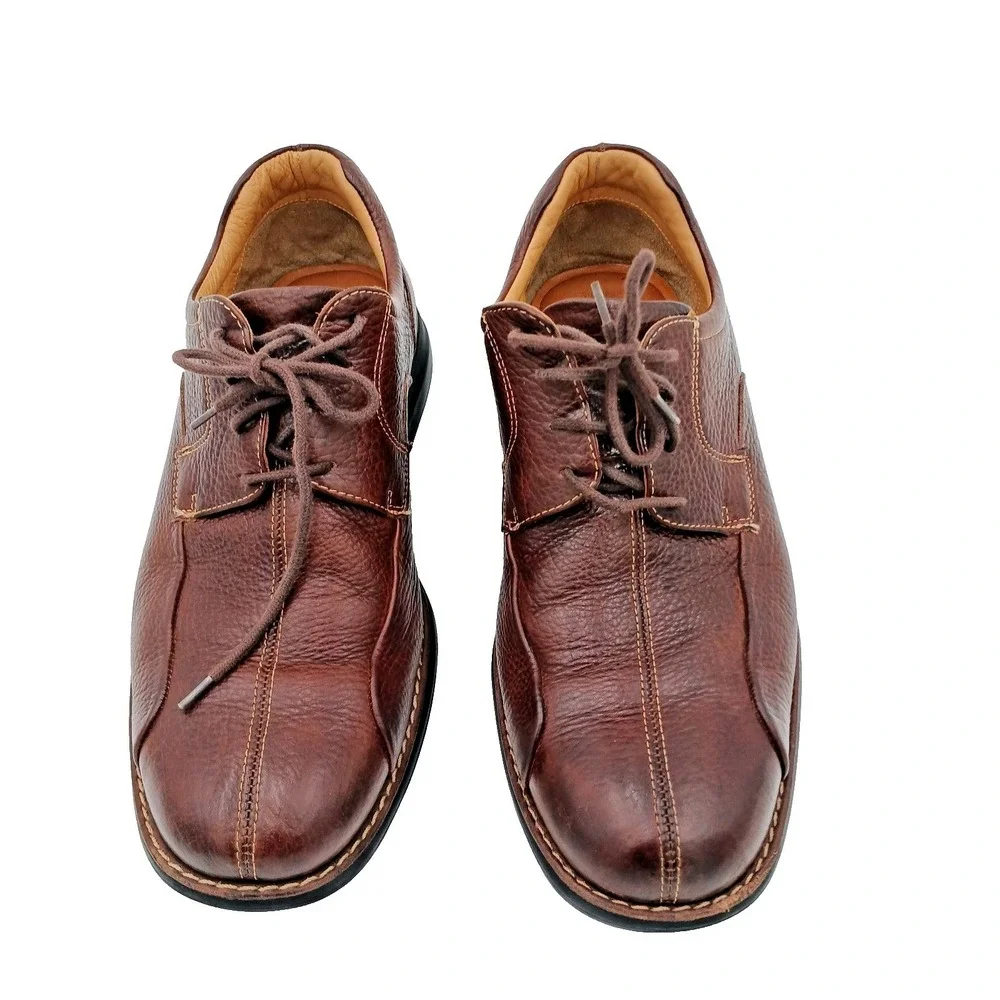 Johnston & Murphy Mens Size 9.5M Dress Shoes Brown Leather Oxford 20-7223‎